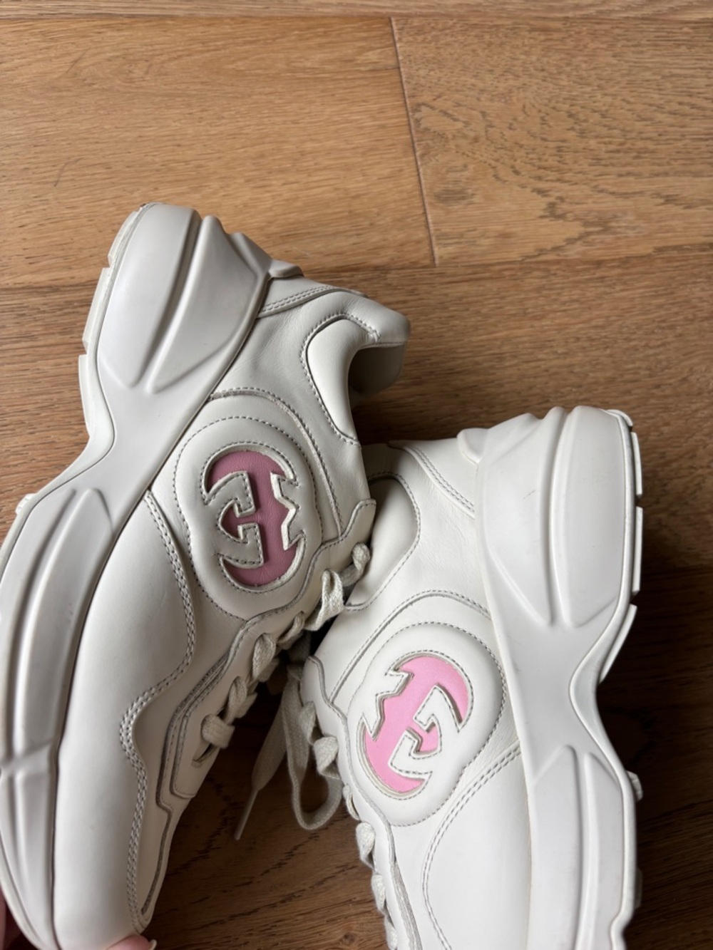 Gucci rython leather sneakers womens 6.5 - Picture 4 of 12